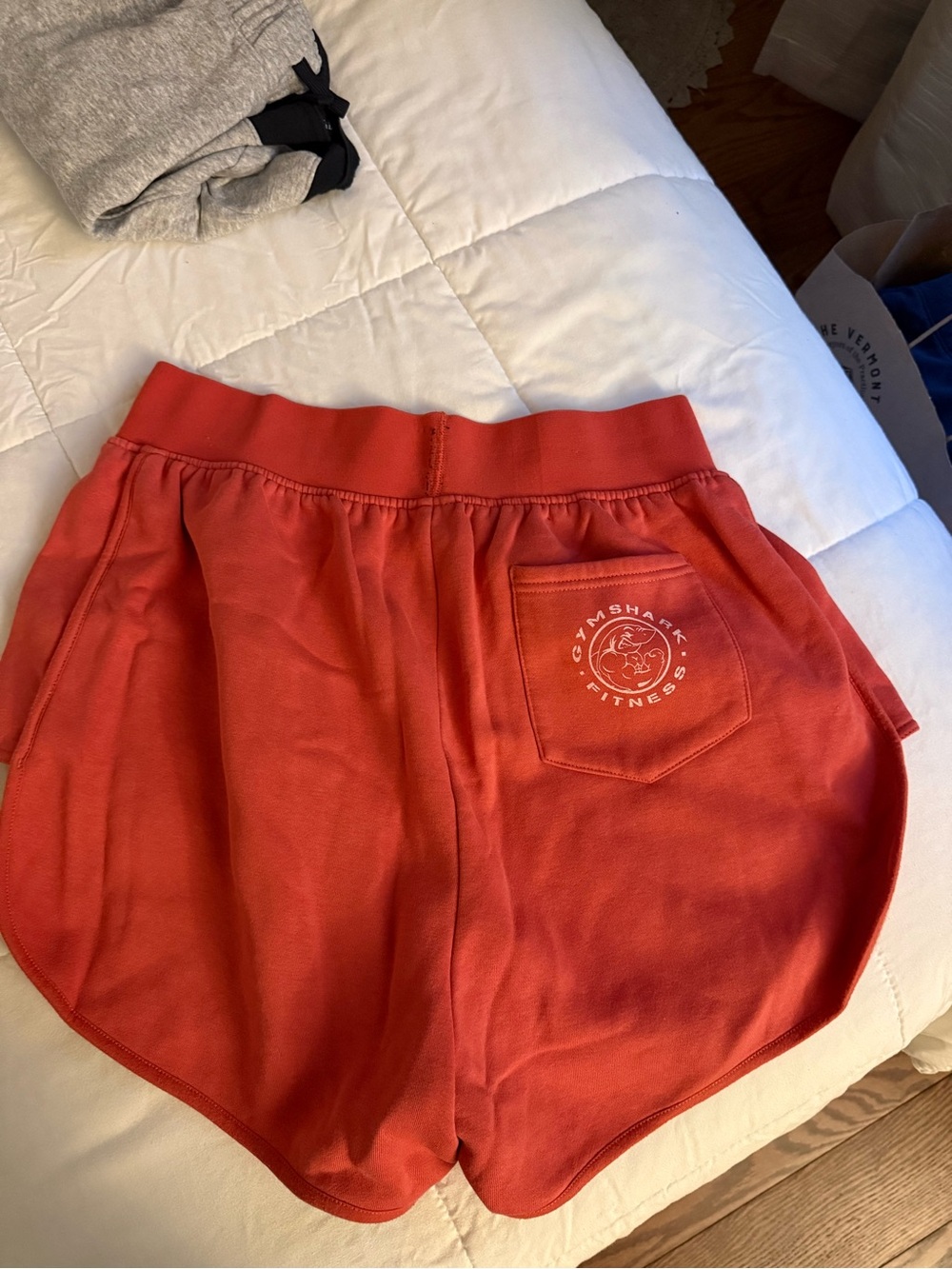 Gymshark Red Athletic Lounge Shorts - Picture 2 of 4